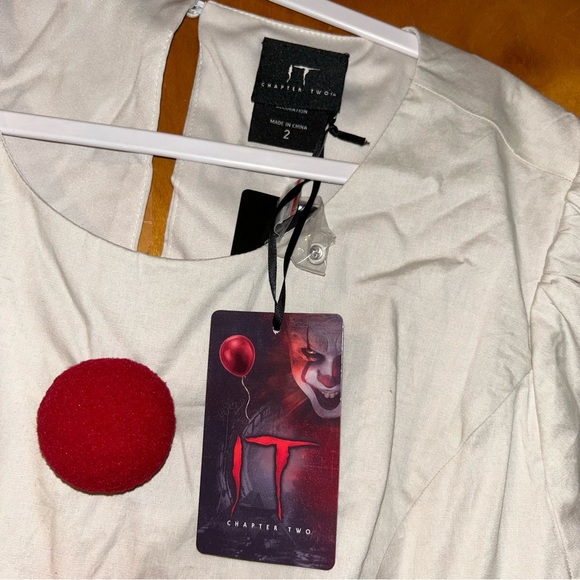 Torrid Pennywise IT Clown Halloween Cosplay Costume Mini Dress Horror 2X 18 20 - Picture 5 of 5